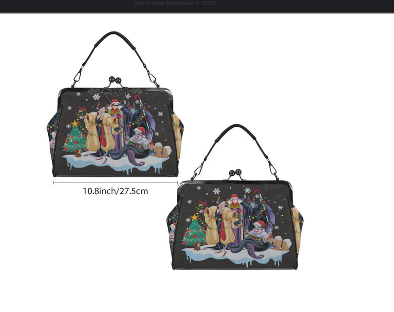 DDisney Villains Evil Queen Cruella Christmas Shoulder Cross Body Bag Satchel NEW terrifictrend