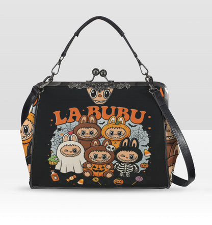 LaBubu La Bubu Halloween Costumes Trick or Treat Shoulder Cross Body Bag Satchel Kisslock