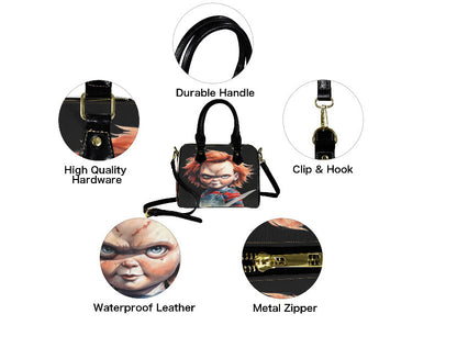 Horror Movie Halloween Art Chucky Child's Play Shoulder Cross Body Bag Satchel Terrific trend