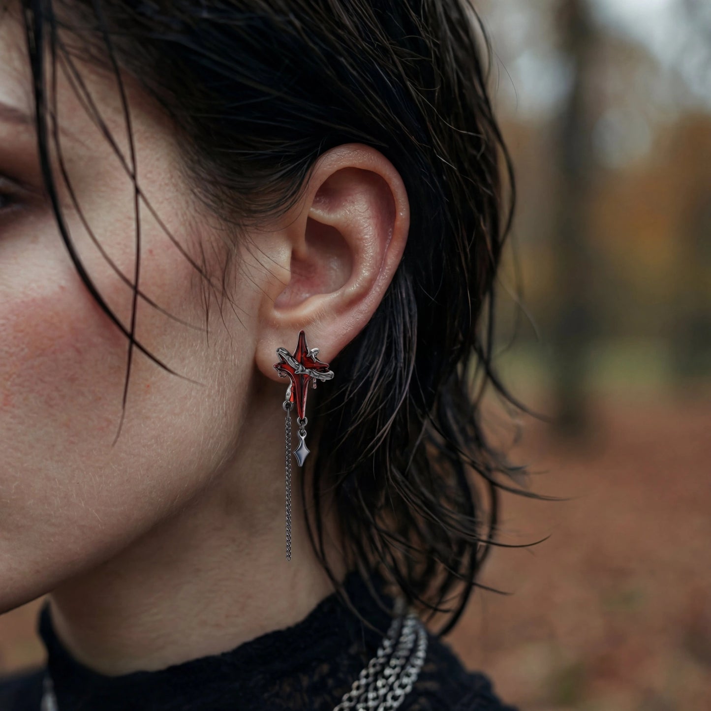 Blood Moon Dagger Earrings terrifictrend