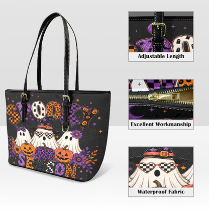 Custom Tote Hand Shoulder Bag 12 X 15 Fall Halloween Ghost Trio Spooky Season Terrifictrend