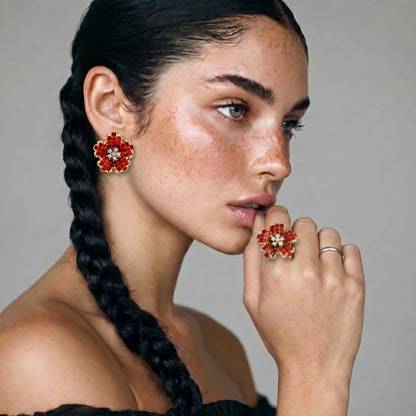 Crimson Bloom Ring terrifictrend