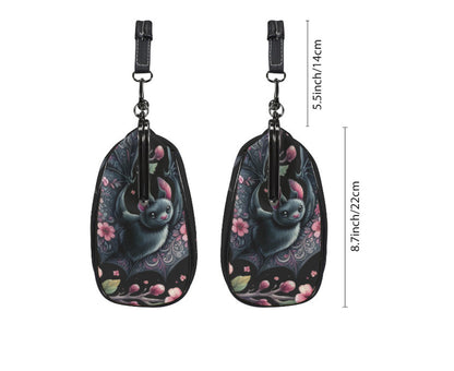 Victorian Gothic Floral Bat Spring Mother's Day  Shoulder Cross Body Bag Satchel Kisslock