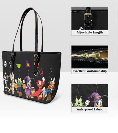Tote Hand Shoulder Bag 12 X 15 Disney Micky Minnie Donald Duck Pluto Halloween Terrifictrend