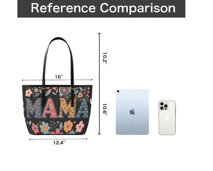 Custom Tote Hand Shoulder Bag 12 X 15 Spring Happy Mothers Day Flowers Mom Mama Terrifictrend