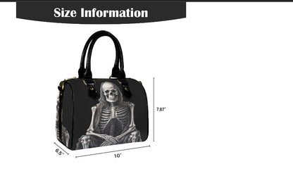 Horror Gothic Halloween Art Creepy Skeleton Shoulder Cross Body Bag Satchel Terrific trend
