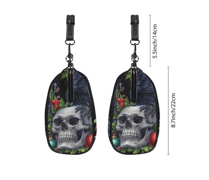 Gothic Victorian Christmas Skull Crow Holiday Shoulder Cross Body Bag Satchel Kisslock