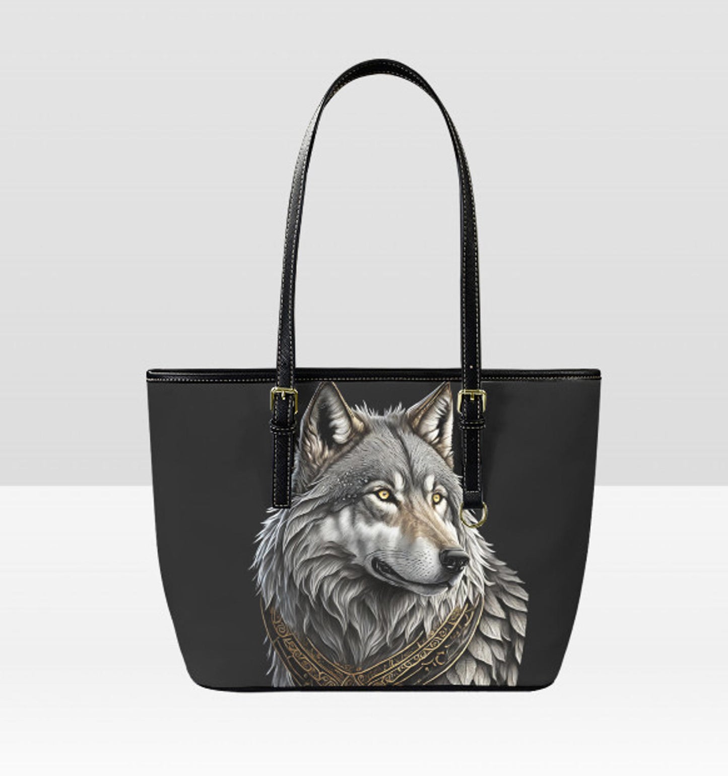 Custom Tote Hand Shoulder Bag 12 X 15 Gothic Victorian Wolf Great Gift New Terrifictrend