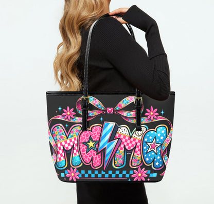 Custom Tote Hand Shoulder Bag 12 X 15 Bright Colors Mother's Day Pop Art Retro Terrifictrend