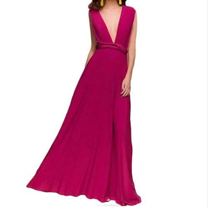Women's Sexy Long Party Dress Club Floor-Length Summer Backless Bandage Maxi Dress Multiway Bridesmaids Boho Women Dress Vestidos - terrifictrend