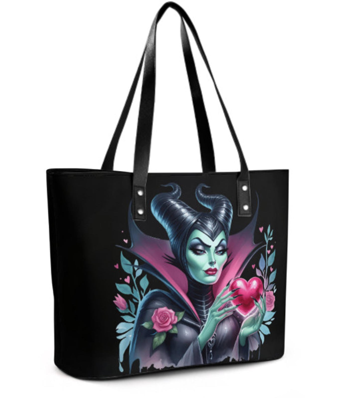 Tote Hand Shoulder Bag 12 X 15 Maleficent Disney Mistress Evil Valentine's Day Terrifictrend