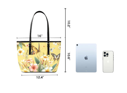 Custom Tote Hand Shoulder Bag 12 X 15 Spring Yellow Mixed Flowers Floral NEW Terrifictrend