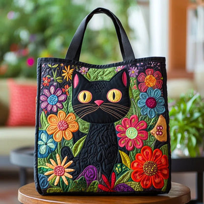 Creative, High-Capacity Tote Bag With Digital Print And Quilted Embroidery Cj