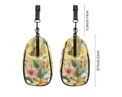 Yellow Floral Butterfly Art Spring Mother's Day Shoulder Cross Body Bag Satchel Kisslock
