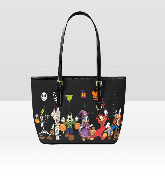 Tote Hand Shoulder Bag 12 X 15 Disney Micky Minnie Donald Duck Pluto Halloween Terrifictrend