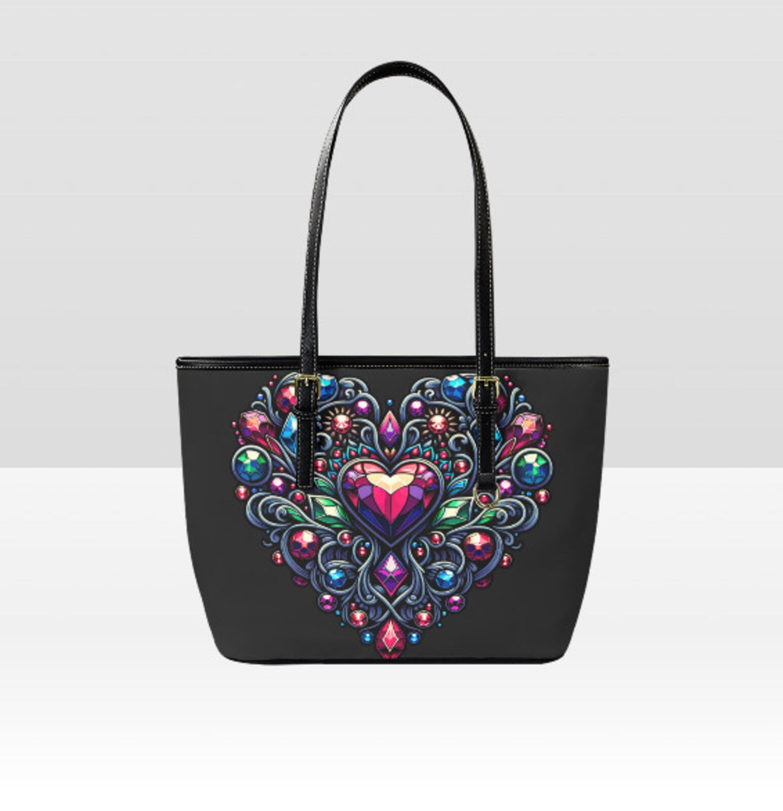 Tote Hand Shoulder Bag 12 X 15 Jewel Tones Gothic Victorian Mother's Day Gift Terrifictrend
