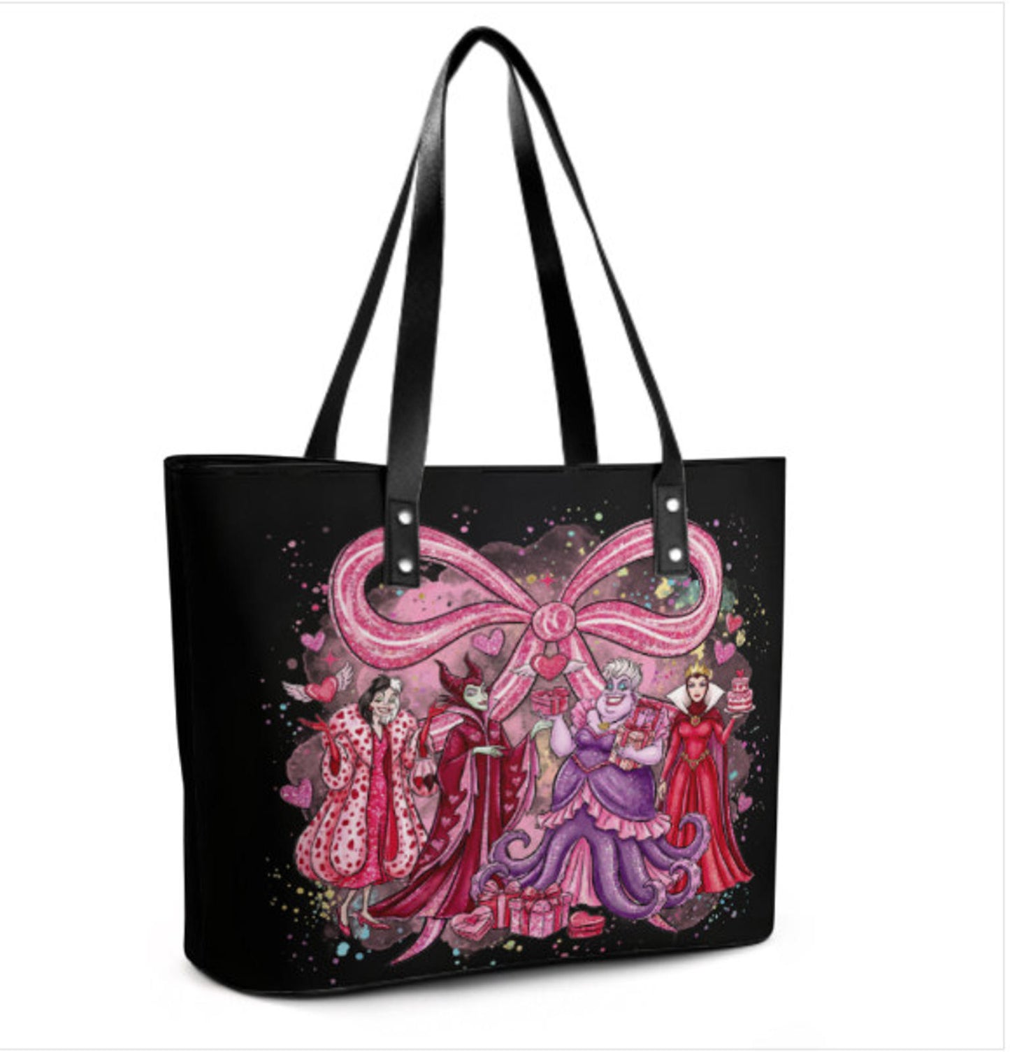 Tote Hand Shoulder Bag 12 X 15 Disney Evil Villain Queen Valentine's Day NEW Terrifictrend