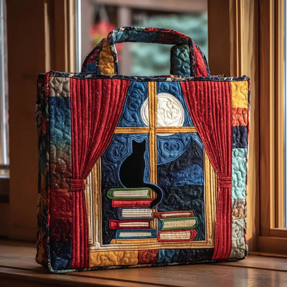 Creative, High-Capacity Tote Bag With Digital Print And Quilted Embroidery Cj