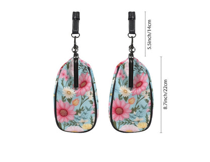 Flowers Green White Pink Spring Summer Art Shoulder Cross Body Bag Satchel NEW Kisslock