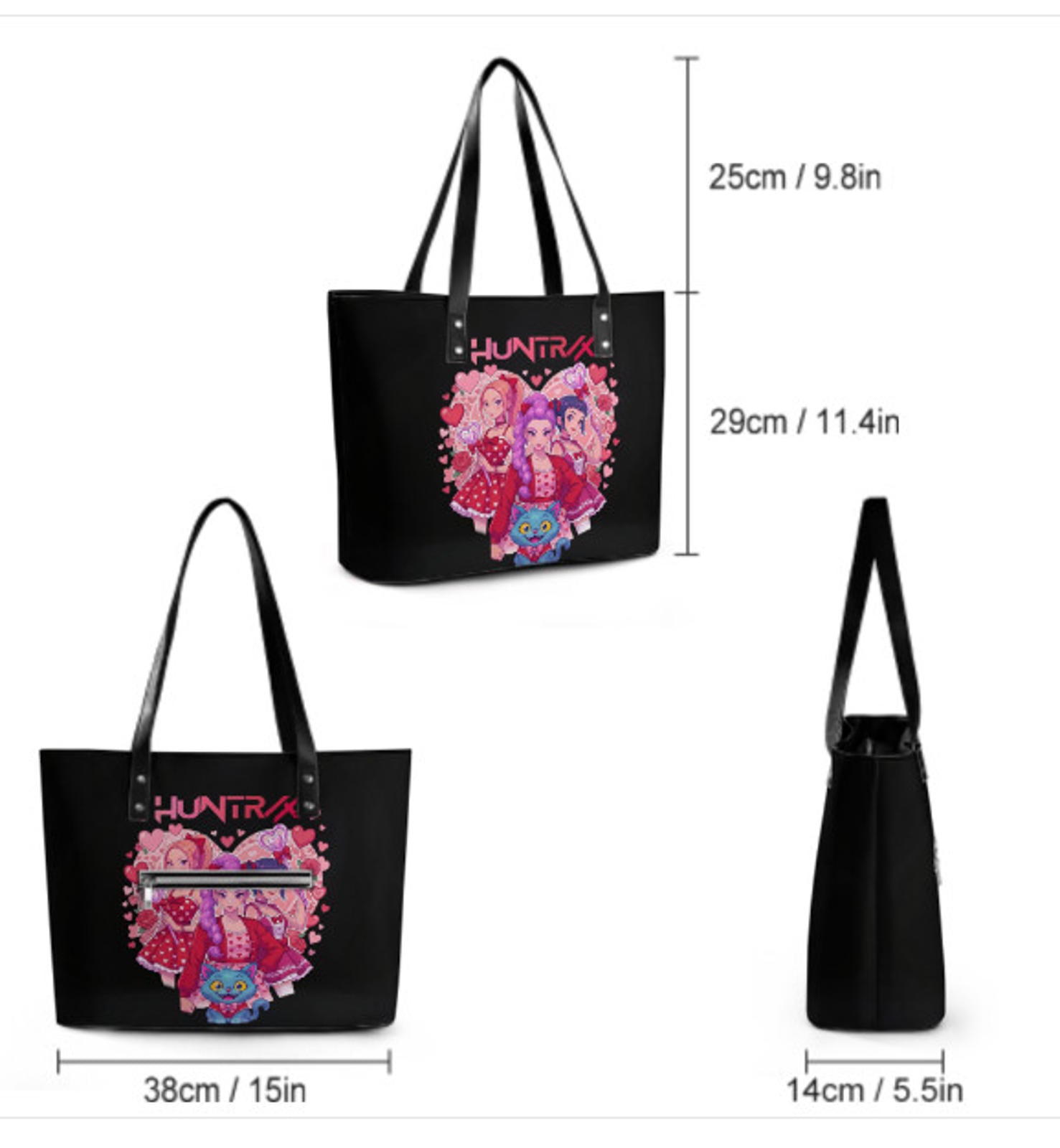 Tote Hand Shoulder Bag 12 X 15 Disney Evil Villain Queen Valentine's Day NEW Terrifictrend