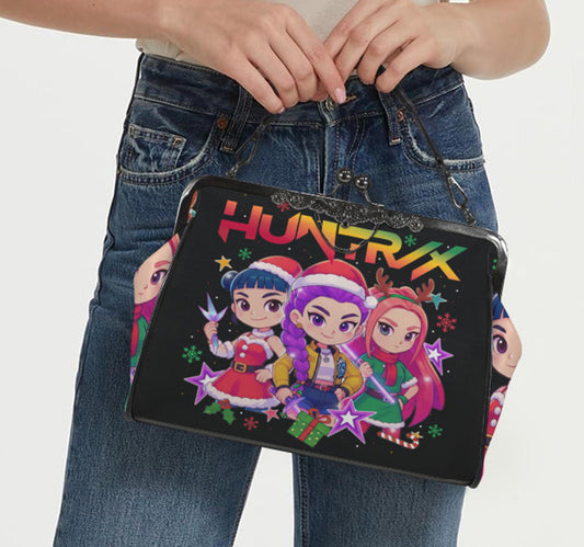 Kpop Demon Hunters Huntr/x  Anime Christmas Shoulder Cross Body Bag Satchel Gift Kisslock