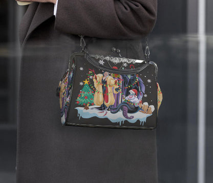 DDisney Villains Evil Queen Cruella Christmas Shoulder Cross Body Bag Satchel NEW terrifictrend