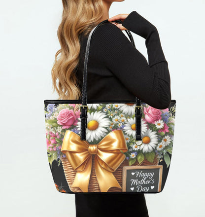 Custom Tote Hand Shoulder Bag 12 X 15 Spring Happy Mothers Day Flowers Mom NEW Terrifictrend
