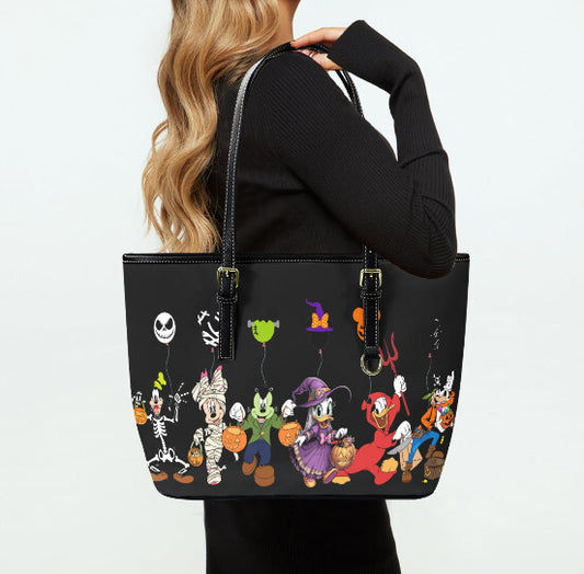 Tote Hand Shoulder Bag 12 X 15 Disney Micky Minnie Donald Duck Pluto Halloween Terrifictrend