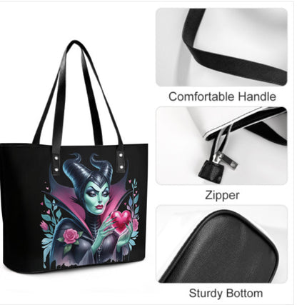 Tote Hand Shoulder Bag 12 X 15 Maleficent Disney Mistress Evil Valentine's Day Terrifictrend