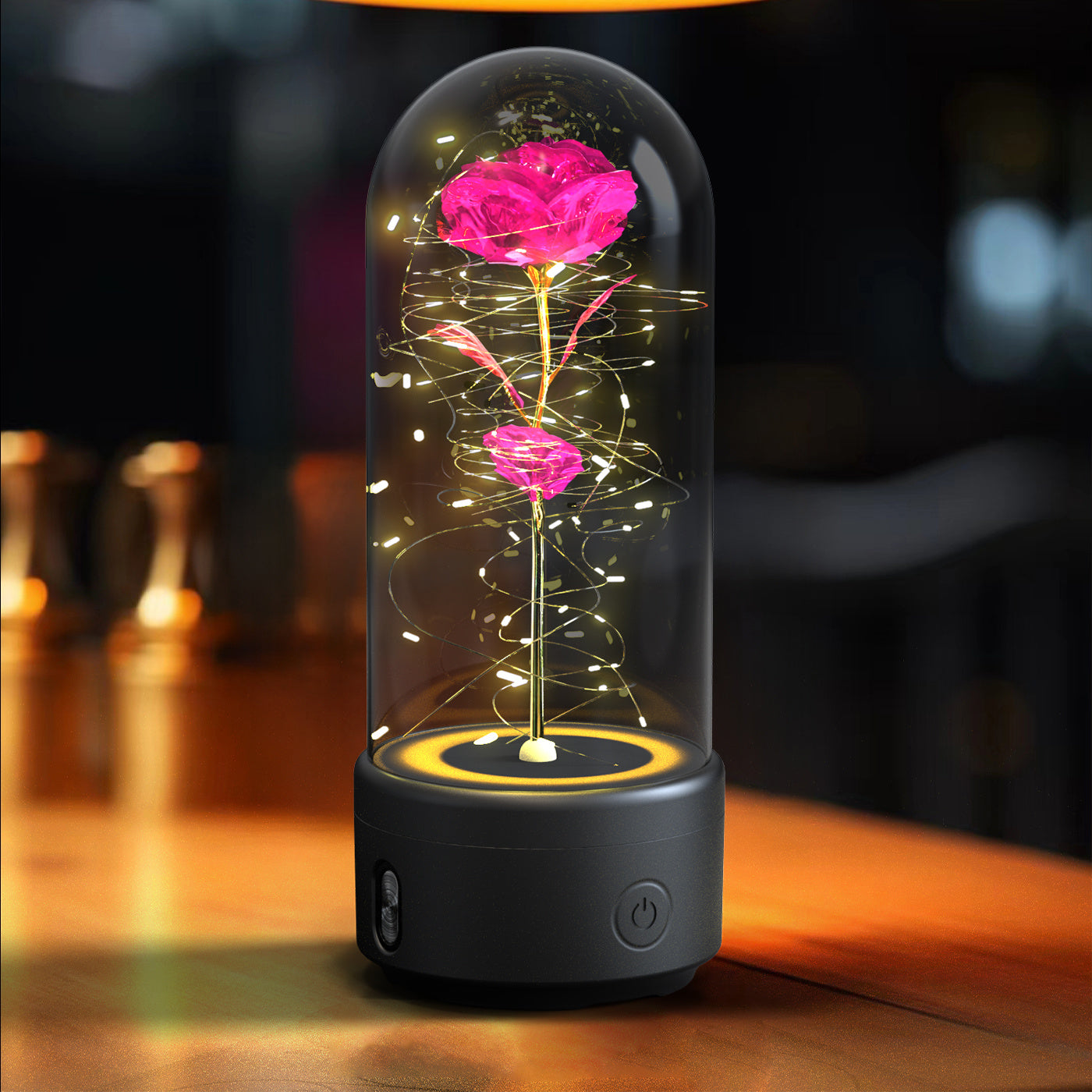 "2-in-1 Rose LED Light Speaker"