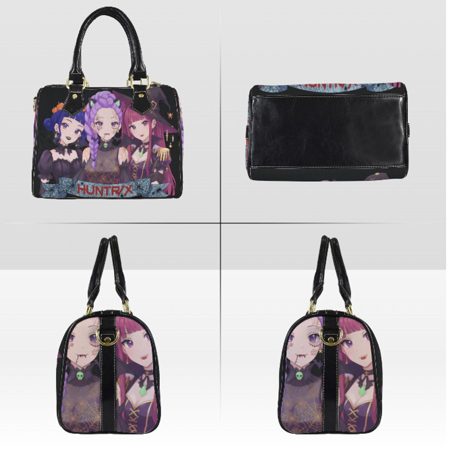 Kpop Demon Hunters Huntr/x  Anime Halloween Shoulder Cross Body Bag Satchel Kisslock