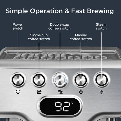 "Geek Chef Espresso Machine 20 Bar"