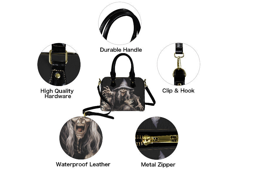 Horror Gothic Halloween Art Scary Witch Monster Shoulder Cross Body Bag Satchel Terrific trend