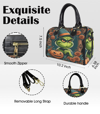 The Grinch Who Stole Christmas Witch Halloween SATCHEL Cross Body Bag 10" x 8" Terrifictrendny