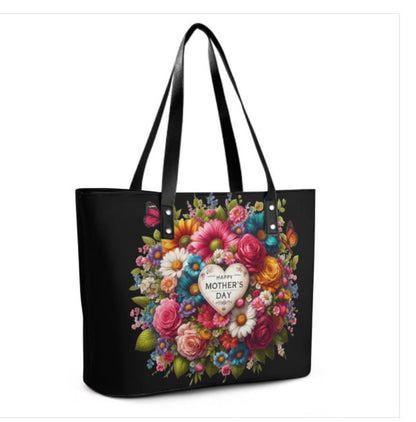 Custom Tote Hand Shoulder Bag 12 X 15 Spring Happy Mothers Day Flowers Mom NEW Terrifictrend