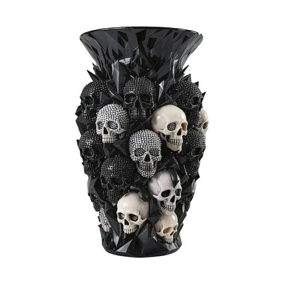 Gothic Skull Vase, Garden Decorative Resin Craft Ornament, Gothic Decorative Vase, Home Decor Flower Vase terrifictrend