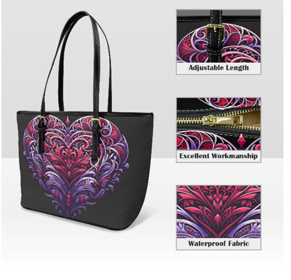 Tote Hand Shoulder Bag 12 X 15 Purple Red Gothic Victorian Mother's Day Gift Terrifictrend