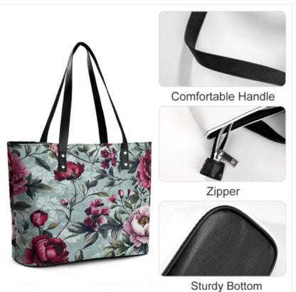 Custom Tote Hand Shoulder Bag 12 X 15 French Floral Elegant NEW Terrifictrend