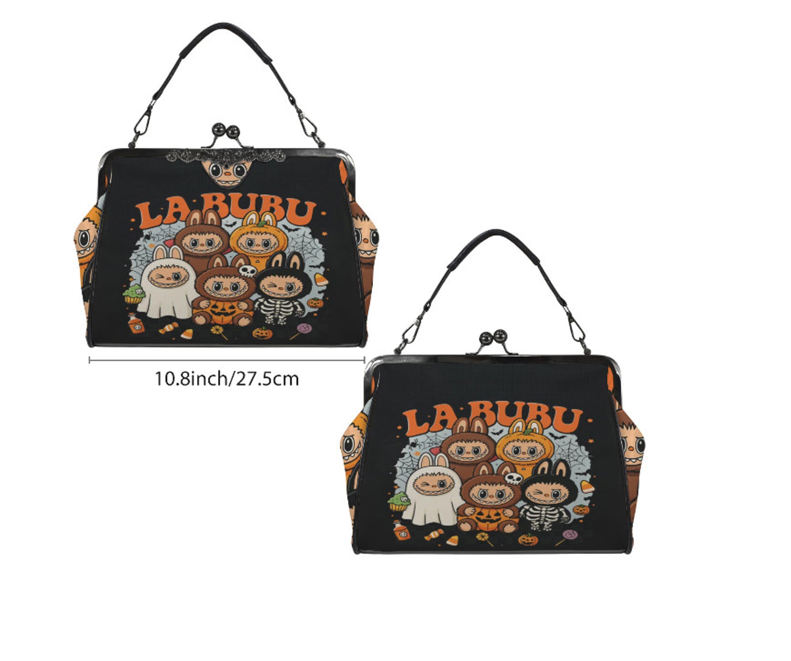 LaBubu La Bubu Halloween Costumes Trick or Treat Shoulder Cross Body Bag Satchel Kisslock