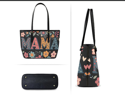 Custom Tote Hand Shoulder Bag 12 X 15 Spring Happy Mothers Day Flowers Mom Mama Terrifictrend