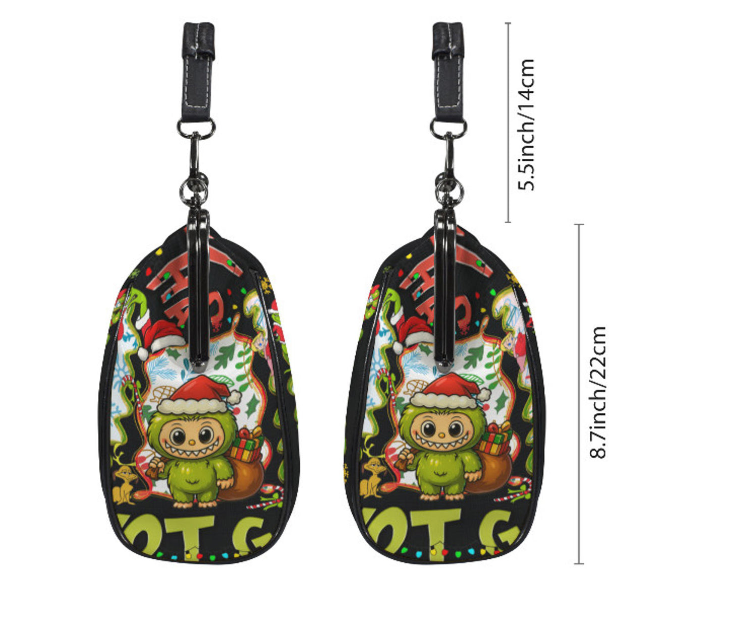 LaBubu La Bubu Monster Grinch Christmas Holiday  Shoulder Cross Body Bag Satchel Kisslock