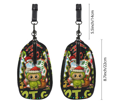 LaBubu La Bubu Monster Grinch Christmas Holiday  Shoulder Cross Body Bag Satchel Kisslock