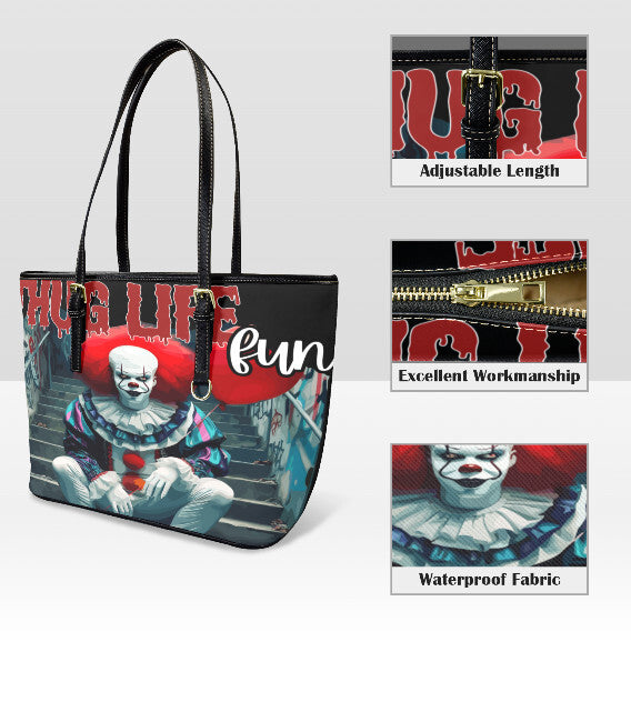 Custom Tote Hand Shoulder Bag 12 X 15 Halloween Thug Life Pennywise It Urban Art Terrifictrend