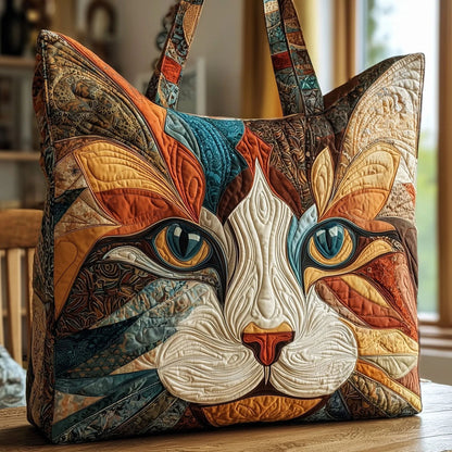 Creative, High-Capacity Tote Bag With Digital Print And Quilted Embroidery Cj