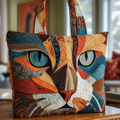 Creative, High-Capacity Tote Bag With Digital Print And Quilted Embroidery Cj