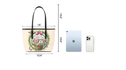 Custom Tote Hand Shoulder Bag 12 X 15 Spring Happy Mothers Day Flowers Mom NEW Terrifictrend