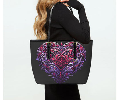 Tote Hand Shoulder Bag 12 X 15 Purple Red Gothic Victorian Mother's Day Gift Terrifictrend