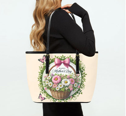 Custom Tote Hand Shoulder Bag 12 X 15 Spring Happy Mothers Day Flowers Mom NEW Terrifictrend