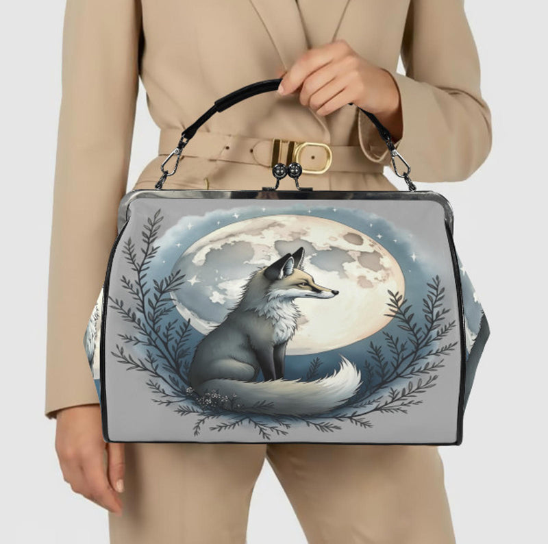 FFox Moon Mystical Hand Shoulder Cross Body Bag Satchel 9 x 13 Gift terrifictrend