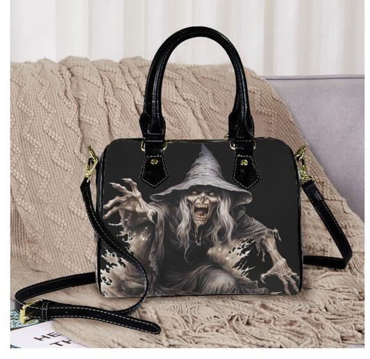 Horror Gothic Halloween Art Scary Witch Monster Shoulder Cross Body Bag Satchel Terrific trend
